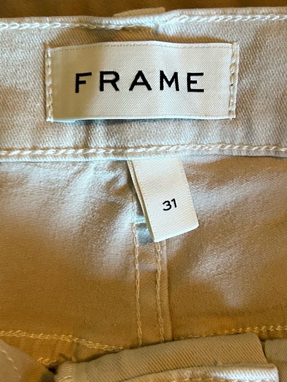Frame Denim Men's Casual Skinny Jeans in Light Beige - Picture 6 of 9